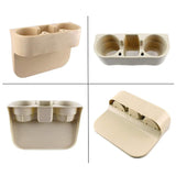 Between the Seats Back of the Seats Cup Holder Organizer Beige