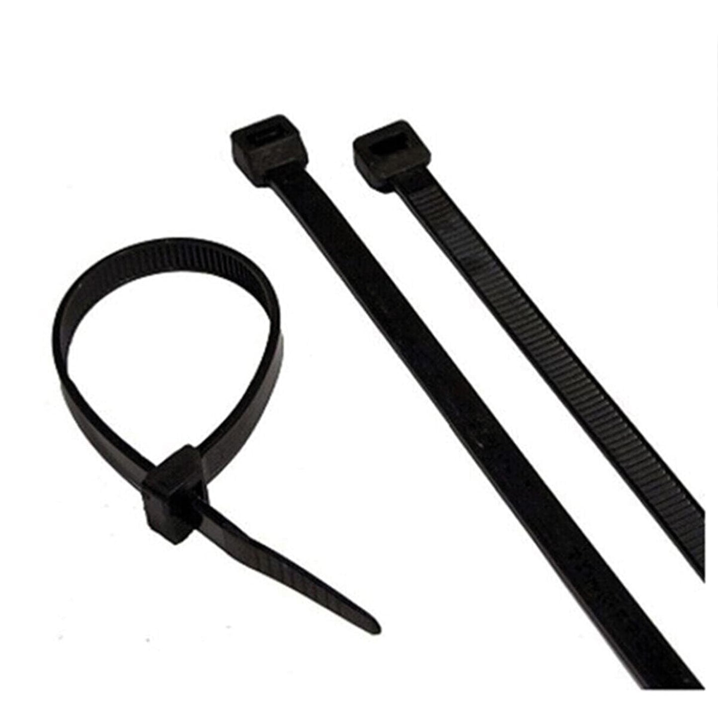 Cable Tie Plastic Velcro Clamp Black 4,8 x 200 100 Pcs x10 Unit Plastic Clamp