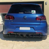 Rear Diffuser for Golf MK6 VI R 2008-2012 Custom Style Car Styling Body Kit Rear Spoiler Splitter