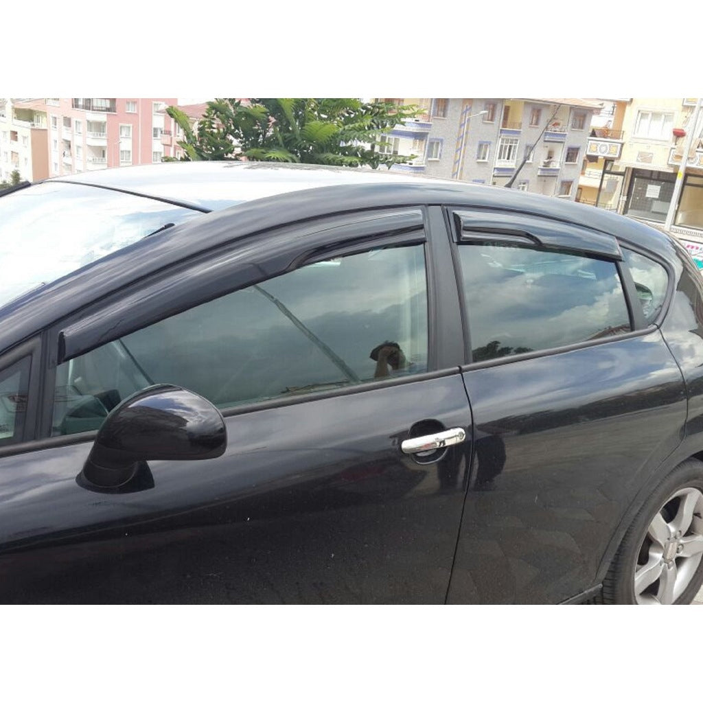 AutoVision Window Visor for Seat Leon MK2 2006-2012 Window Wind Deflector Rain Guard Visor Awnings Accessories