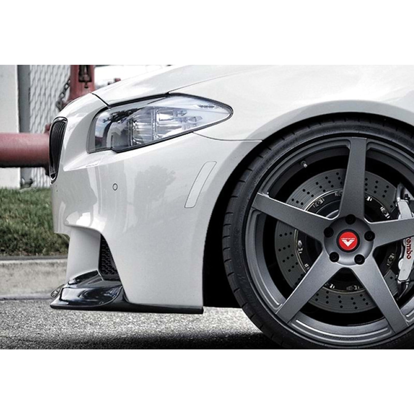 Autovision pour BMW F10 2010 2017 Pare-chocs avant à lèvres Piano Black Vacuum