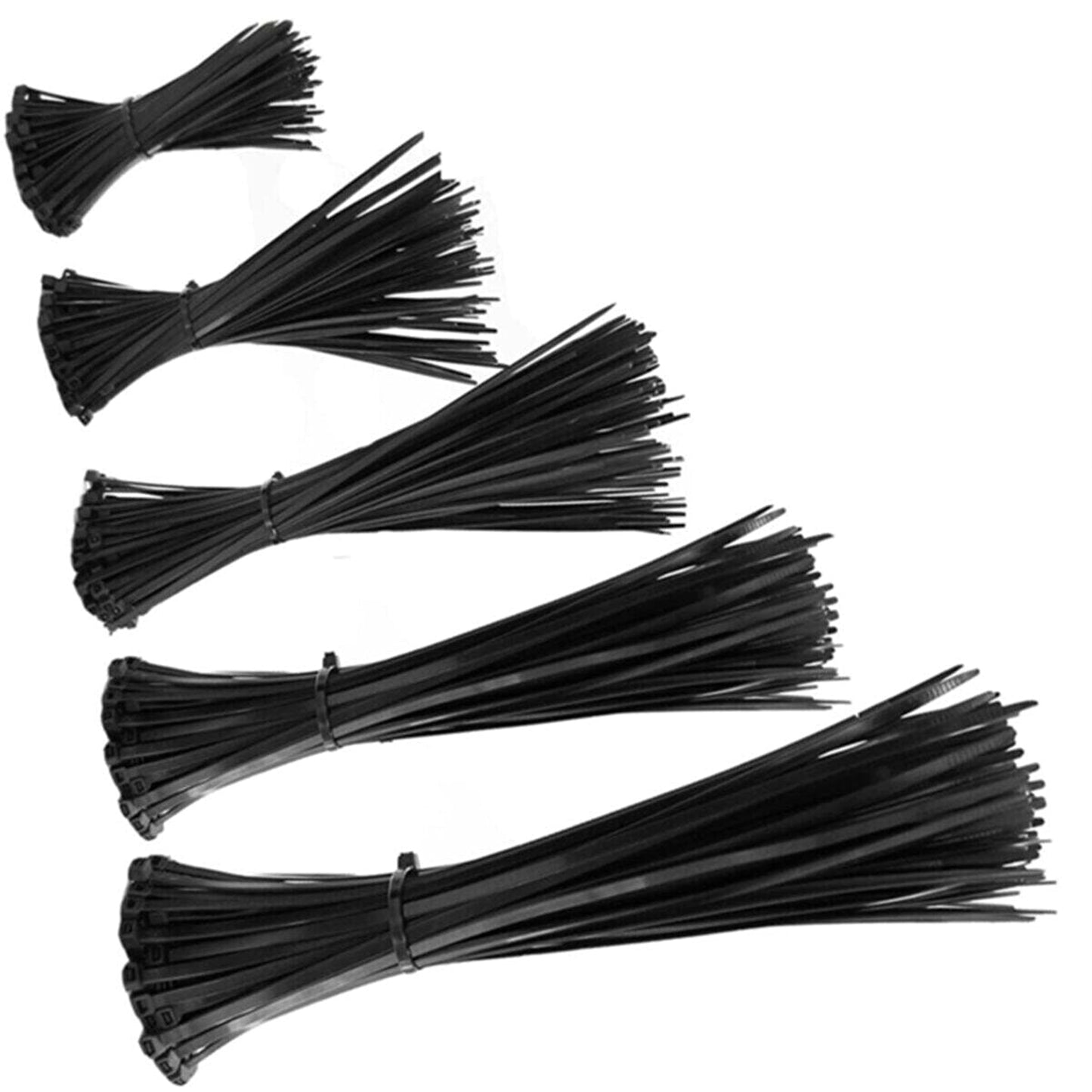 Cable Tie Plastic Velcro Clamp Black 4,8 x 200 100 Pcs x10 Unit Plastic Clamp