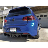 Rear Diffuser for Golf MK6 VI R 2008-2012 Custom Style Car Styling Body Kit Rear Spoiler Splitter