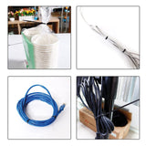 Cable Tie Plastic Velcro Clamp Black 4,8 x 400 100 Pcs x10 Unit Plastic Clamp
