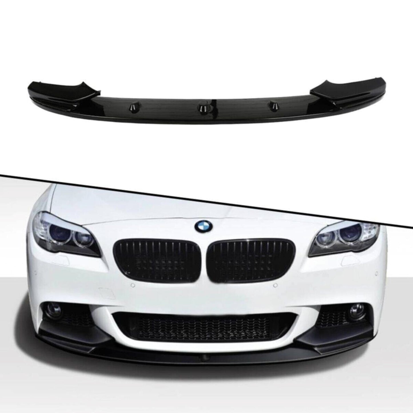Autovision for BMW F10 & F10Lci 2010 - 2017 M Perf Front Bumper Lip Piano Black Vacuum