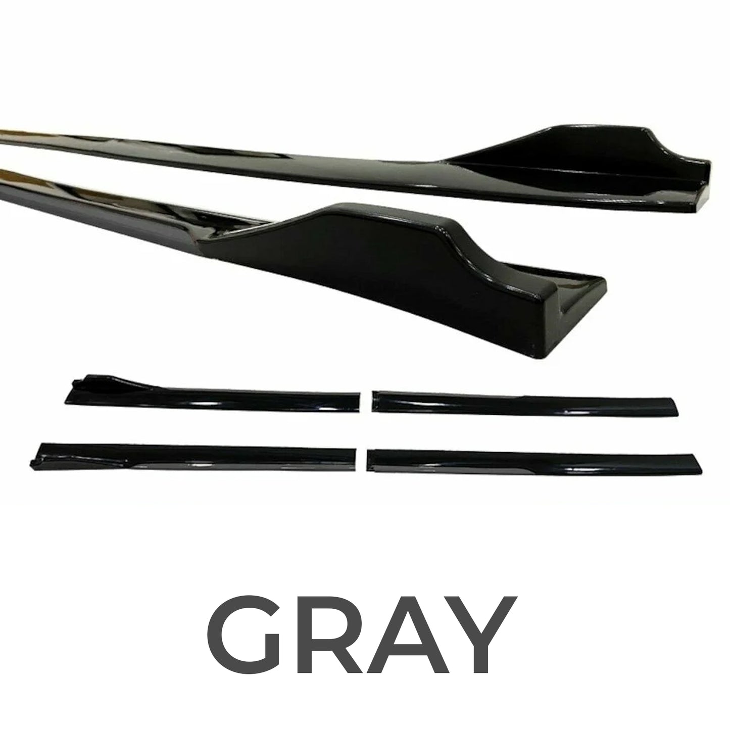 AutoVision Universal Side Skirts 8pcs All Cars Universal Model