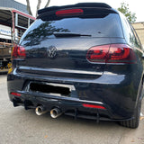 Rear Diffuser for Golf MK6 VI R 2008-2012 Custom Style Car Styling Body Kit Rear Spoiler Splitter