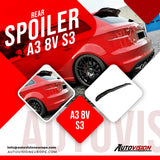 Rear Spoiler For Audi A3 8V 2012-2019 S3 ABS Plastic