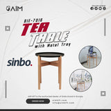 Tea Table With Metal Tray BIE-7016