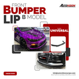 AutoVision B Model 3Pcs Front Bumper Lip All Cars Universal Model