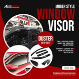 AutoVision Window Visor for Dacia Duster 2010-2017 Window Wind Deflector Rain Guard Visor Awnings Accessories