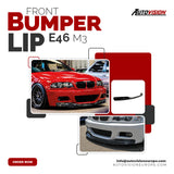 Autovision for E46 - E46 Lci M3 1997-2006 Front Bumper Lip Piano Black Vacuum