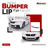 Autovision for F30 - F30 LCi 2012-2018 Front Bumper Lip Piano Black Vacuum