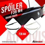 Rear Spoiler For BMW F36 4 Series Grand Coupe 2014 2020 ABS Plastic