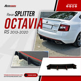 Rear Diffuser for Octavia RS 2013-2020 Custom Style Car Styling Body Kit Rear Spoiler Splitter