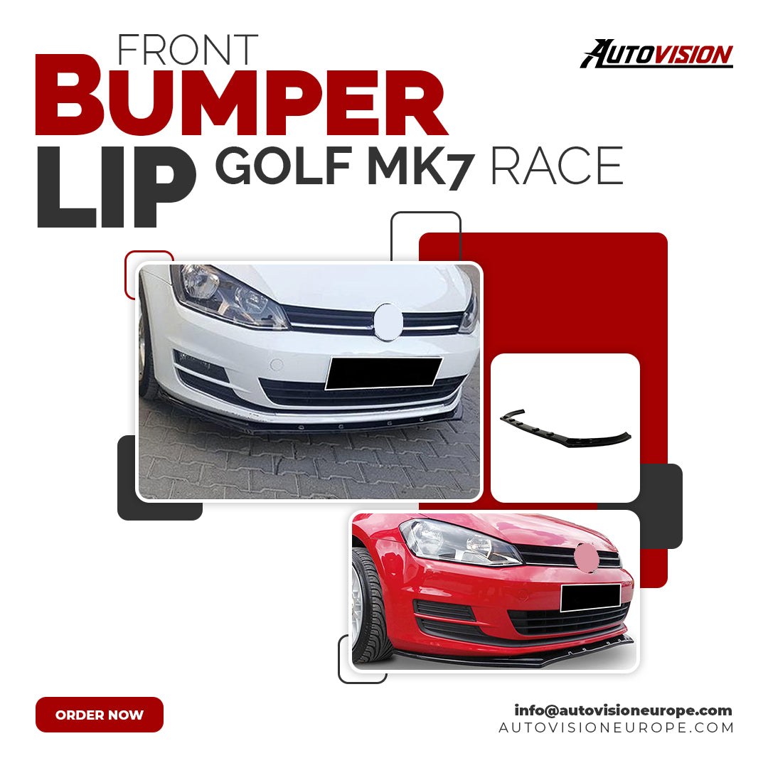 AutoVision Golf MK7 Race Basic Front Bumper Lip All Cars Universal Model