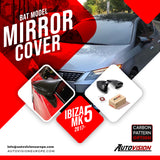 Mirror Cover For Seat Ibıza MK5 2017 Accessory Bright Black BAT MODEL