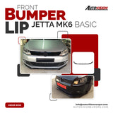 AutoVision Jetta MK6 Basic Front Bumper Lip All Cars Universal Model