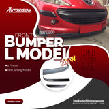 AutoVision L New Model Front Bumper Lip All Cars Universal Model