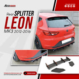 Rear Diffuser for Leon MK3 Cupra 2012-2016 Custom Style Car Styling Body Kit Rear Spoiler Splitter