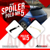 Rear Spoiler For VW Polo MK5 2009 2017 ABS Plastic