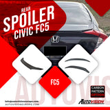 Rear Spoiler For Civic FC5 Anatomical ABS Plastic