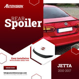 Rear Spoiler For VW Jetta 2010 2017 ABS Hard Plastic