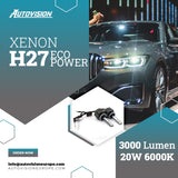 AutoVision Xenon H27 Eco Power 3000 Lumen CSP 1860 6000k 12V 20W White