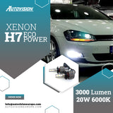 AutoVision Xenon H7 Eco Power 3000 Lumen CSP 1860 6000k 12V 20W White