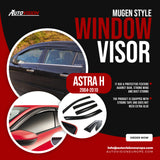 AutoVision Window Visor for Opel Vauxhall Astra H 2004 2010 Window Wind Deflector Rain Guard Visor Awnings Accessories