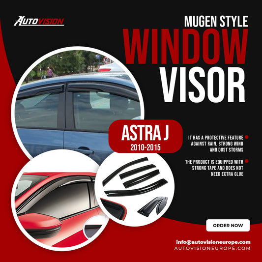 AutoVision Window Visor for Opel Vauxhall Astra J 2010 2015 Window Wind Deflector Rain Guard Visor Awnings Accessories