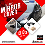 Mirror Cover For Renault Clio 3 2006-2009 Accessory Bright Black BAT MODEL