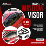 AutoVision Window Visor for Renault Clio 4 2013-2019 Window Wind Deflector Rain Guard Visor Awnings Accessories