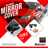 Mirror Cover For Renault Clio 5 2020 Accessory Bright Black BAT MODEL