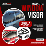 AutoVision Window Visor for Toyota Corolla 1993-1998 Window Wind Deflector Rain Guard Visor Awnings Accessories