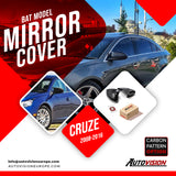 Mirror Cover For Chevrolet Cruze 2008 - 2016 Accessory Bright Black BAT MODEL