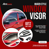 AutoVision Window Visor for Hyundai Getz 2001-2008 Window Wind Deflector Rain Guard Visor Awnings Accessories