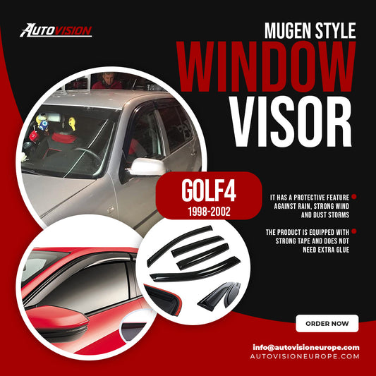 AutoVision Window Visor for VW Golf 4 1998-2002 Window Wind Deflector Rain Guard Visor Awnings Accessories