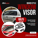 AutoVision Window Visor for VW Golf 5 2003-2008 Window Wind Deflector Rain Guard Visor Awnings Accessories