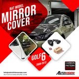 Mirror Cover For VW Golf 6 2008-2012 Accessory Bright Black BAT MODEL