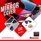 Mirror Cover For Hyundai i30 2012-2017 Accessory Bright Black BAT MODEL