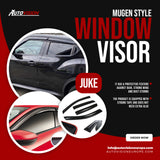 AutoVision Window Visor for Nissan JUKE Window Wind Deflector Rain Guard Visor Awnings Accessories