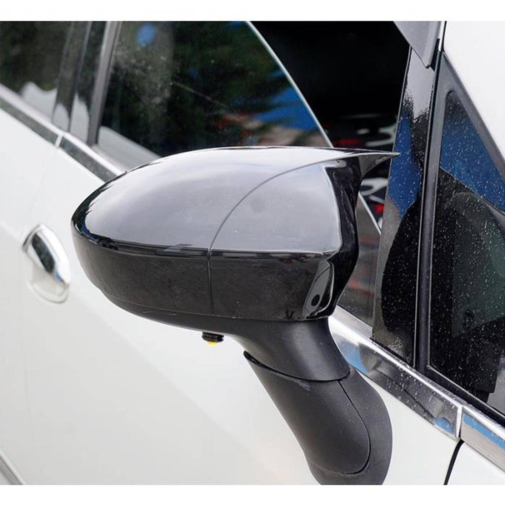 Mirror Cover For Fiat Linea 2007 - 2015 Accessory Bright Black BAT MODEL