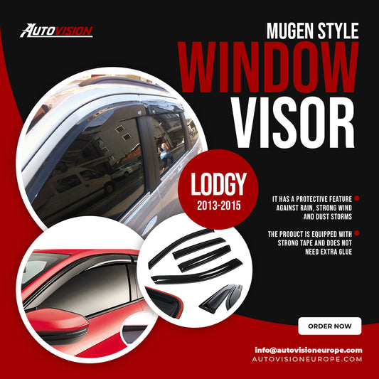AutoVision Window Visor for Dacia Lodgy 2013-2015 Window Wind Deflector Rain Guard Visor Awnings Accessories