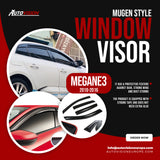 AutoVision Window Visor for Renault Megane 3 2010-2016 HB/SD Window Wind Deflector Rain Guard Visor Awnings Accessories