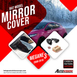 Mirror Cover For Renault Megane 3 2008 - 2016 Accessory Bright Black BAT MODEL