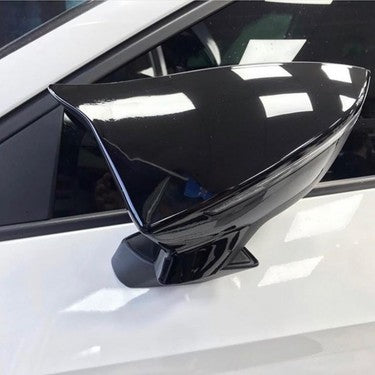 Coque de rétroviseur pour Seat Ibiza MK5 2017 Accessoire Noir brillant MODÈLE BAT 