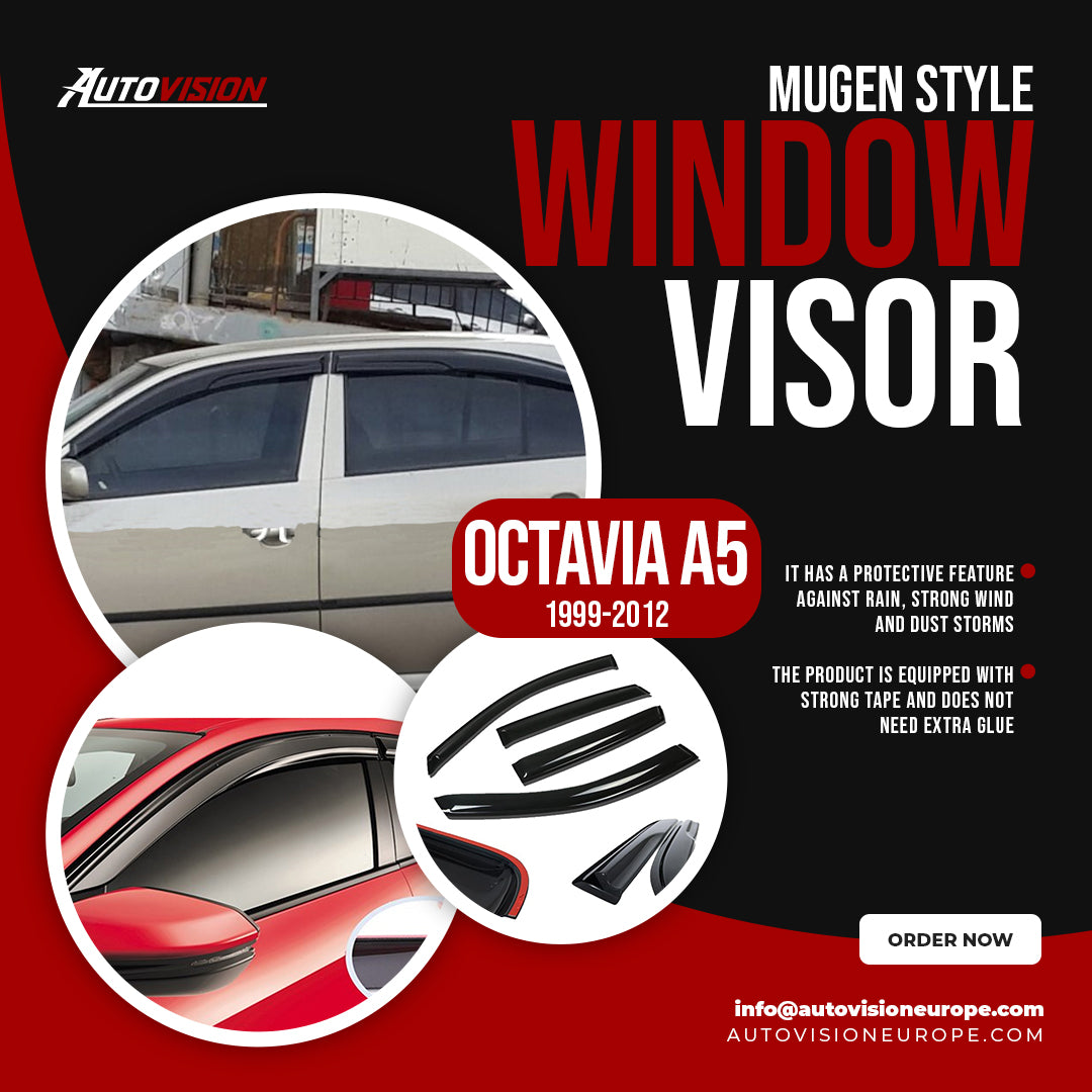 AutoVision Pare-brise pour Skoda Octavia A5 1999-2012 Déflecteur de vent de fenêtre Pare-pluie Pare-soleil Accessoires
