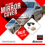 Mirror Cover For Fiat Palio 2003 - 2009 Accessory Bright Black BAT MODEL