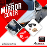 Mirror Cover For VW Passat B8 2015-2020 Accessory Bright Black BAT MODEL